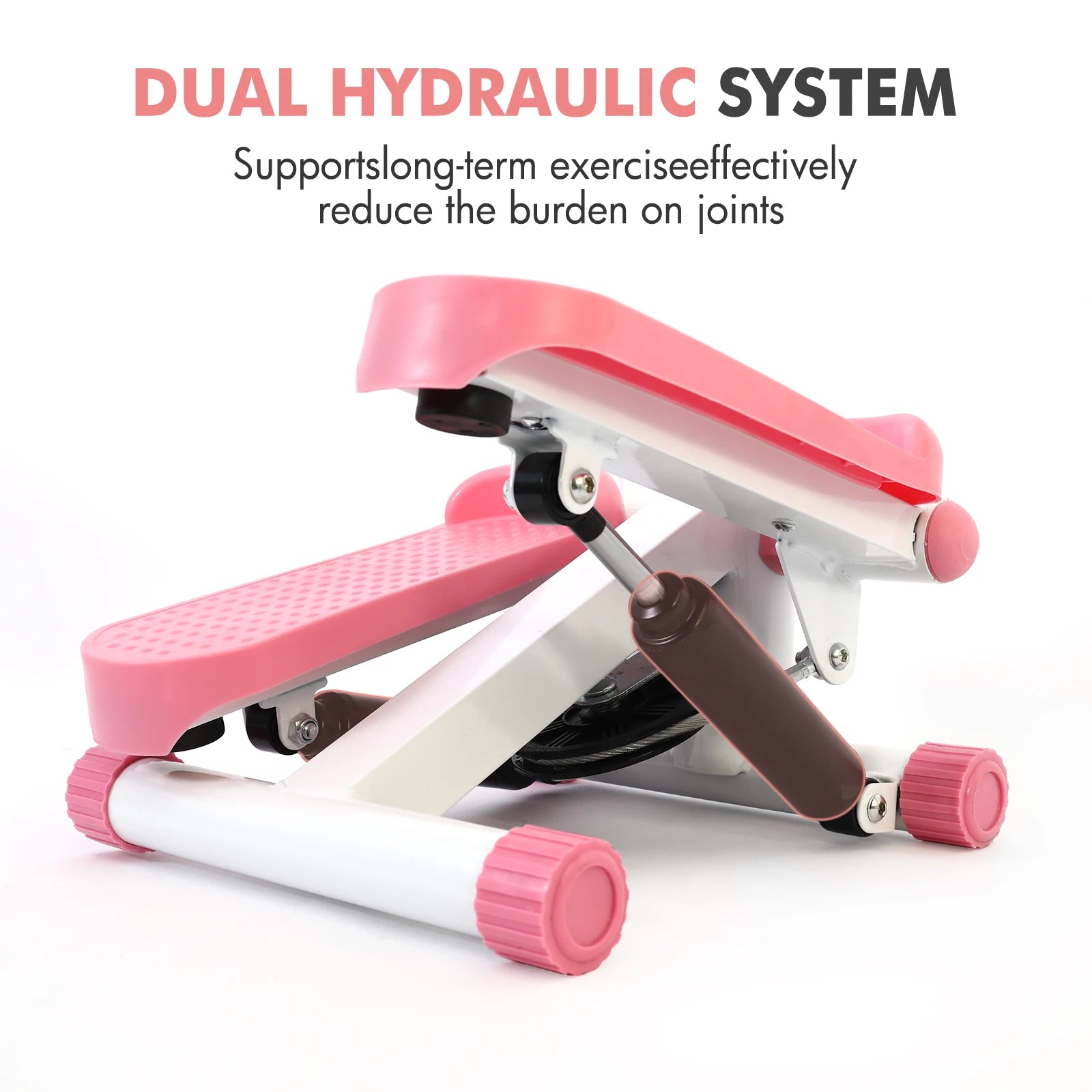 TwistStep Pro™ – Compact Home Stepper with Resistance Bands