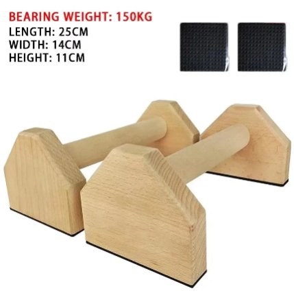 OakForce™ Wooden Push-Up Bars-       Natural Strength. Total Control.